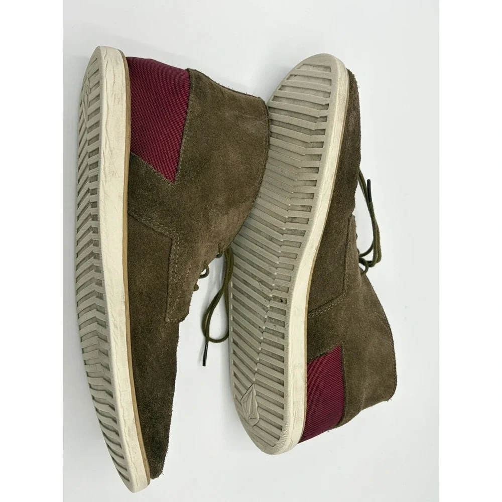 Volcom Suede Chukka Boots Shoes Mens Size 12 Brown Skate Skater‎ Punk